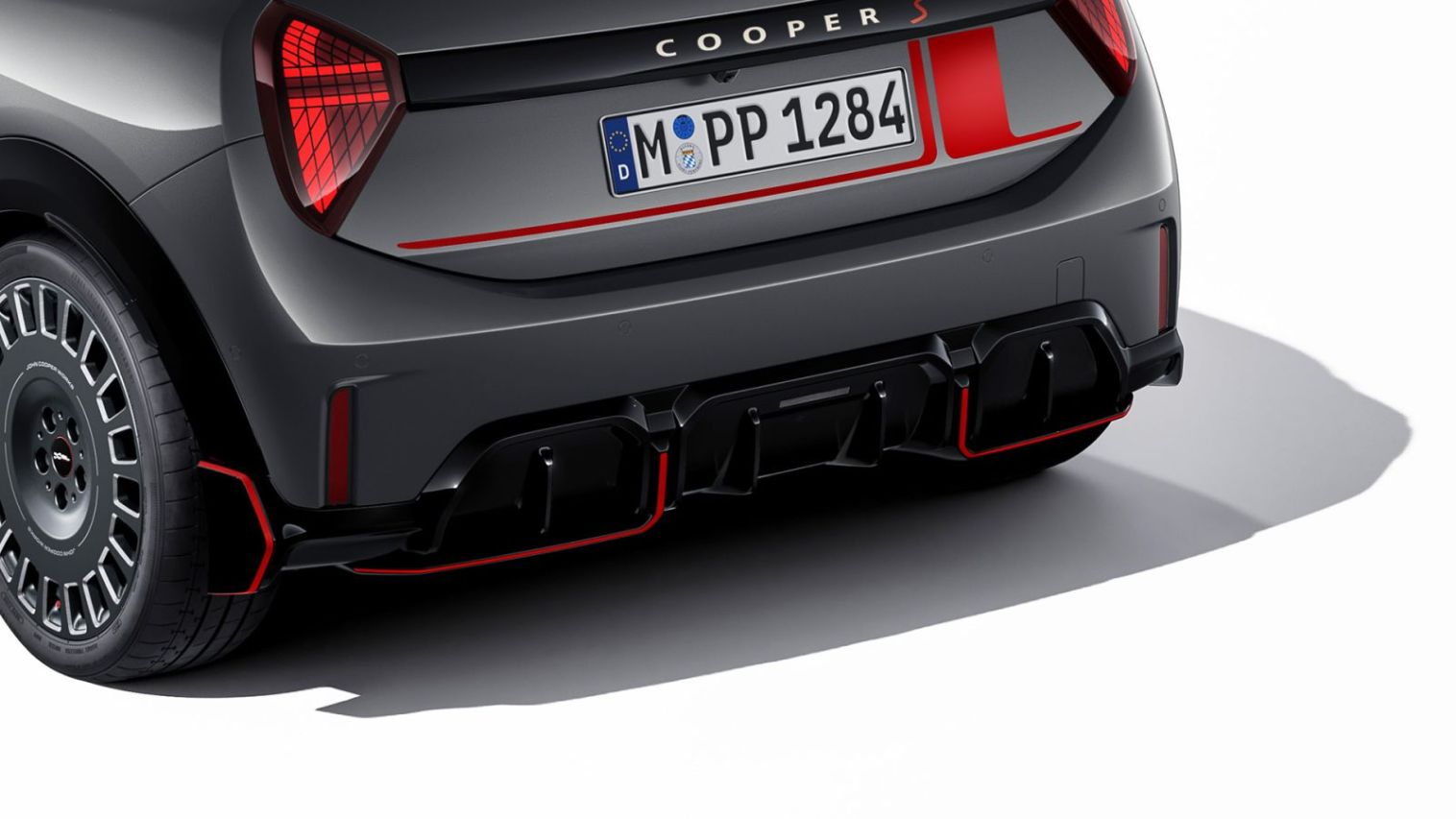 MINI JCW Achter diffusor Hoogglans zwart, Cooper (F66) | Ekris Webshop