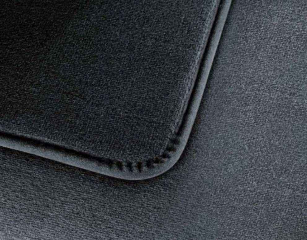 moto-MOLTICO Vorne Fußmatten Auto Velours Autoteppiche Schwarz Automatten Set 2-teilig passend für Mini One Cooper 2001-2006