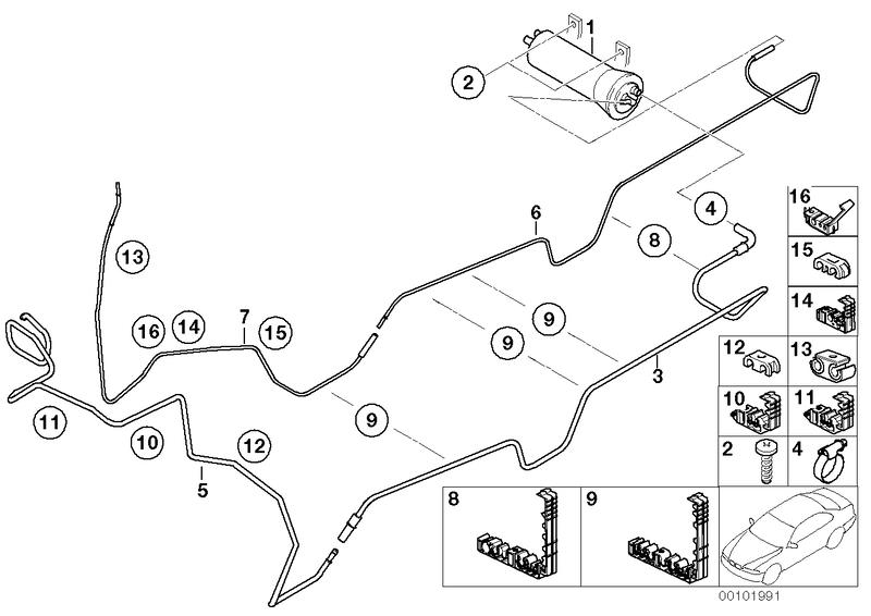 Brandstofleidingen / brandstoffilter