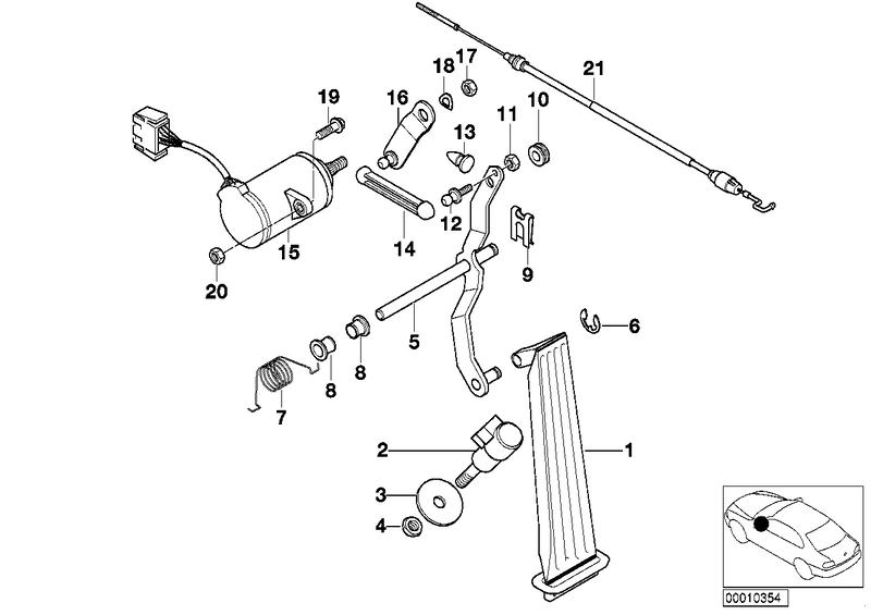 Voetpedal rijden-potentiometer