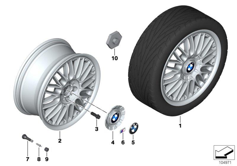 BMW compoundwiel M kruisspaken 101