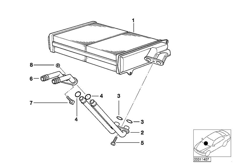 Radiator, air-conditionering