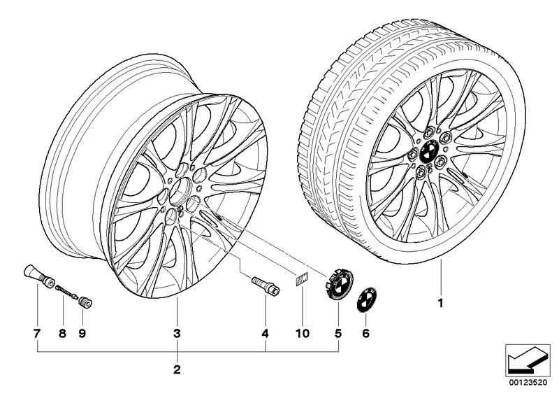 BMW LM velg M dubbele spaken 135