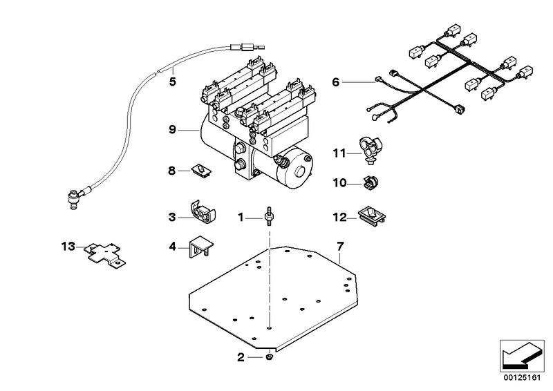 Onderdelen hydraulische raamheffer