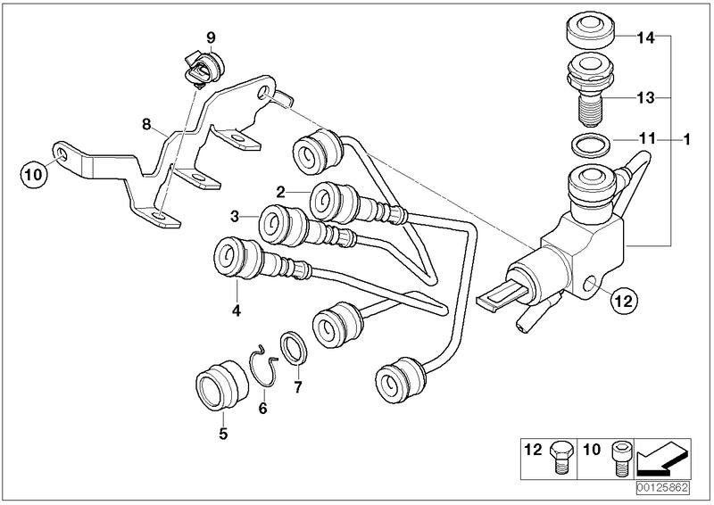 Drukmodulator integraal ABS montagedelen