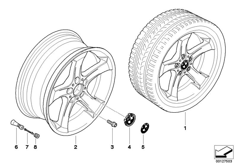 BMW LM wiel sterspaken 146