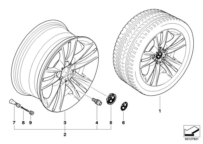 BMW LM wiel sterspaken 153