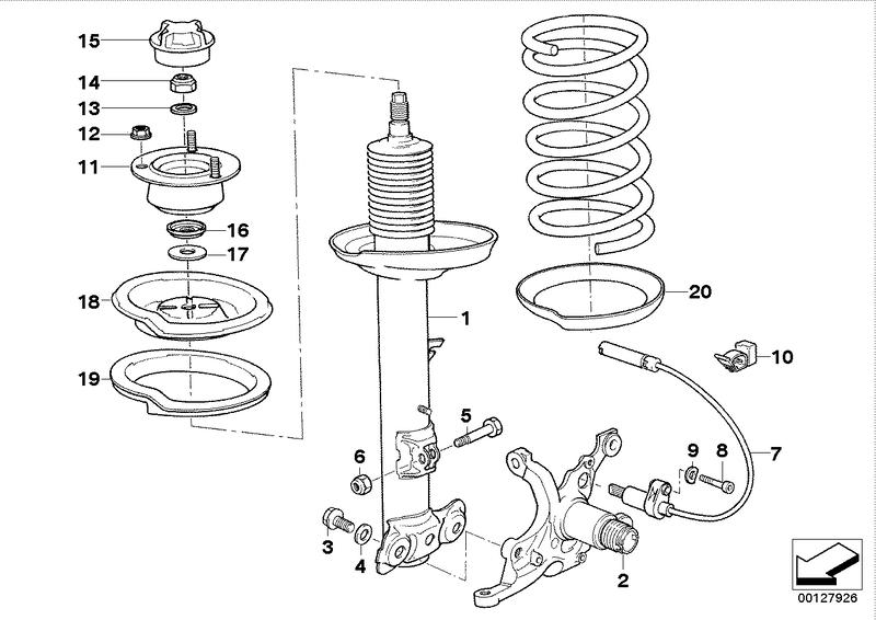 Veerelement v motorsport chassis