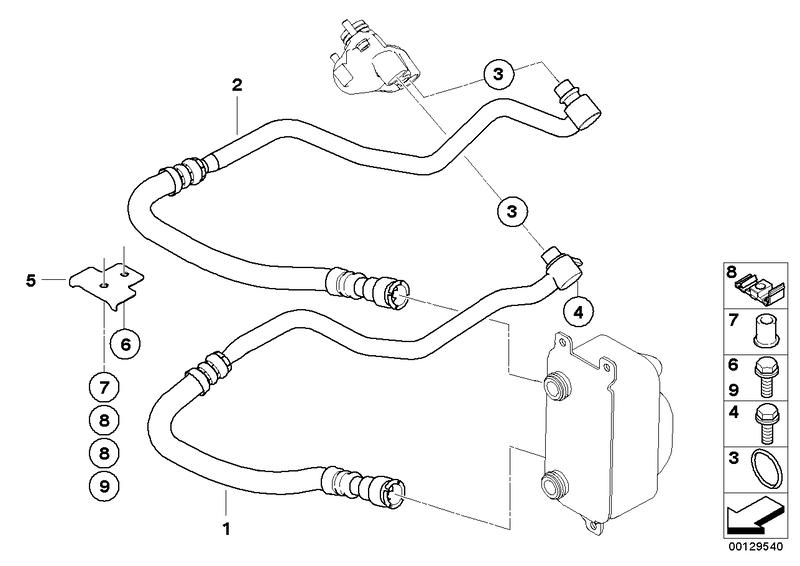 Motoroliekoelerleiding