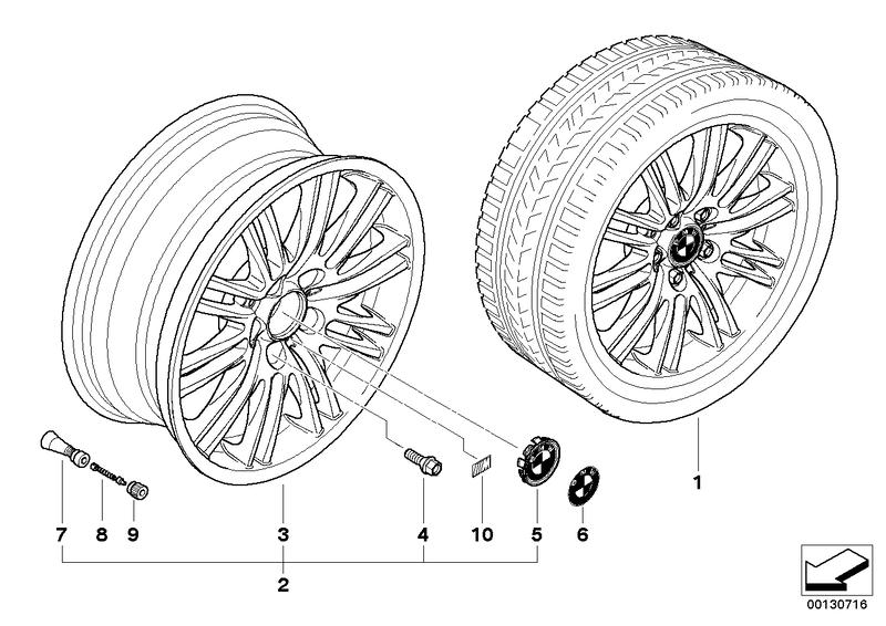 BMW LM velg M dubbele spaken 164