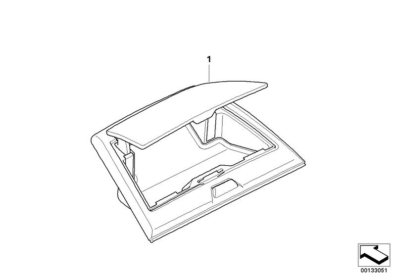 Accessoire opbergvak instr.  paneel