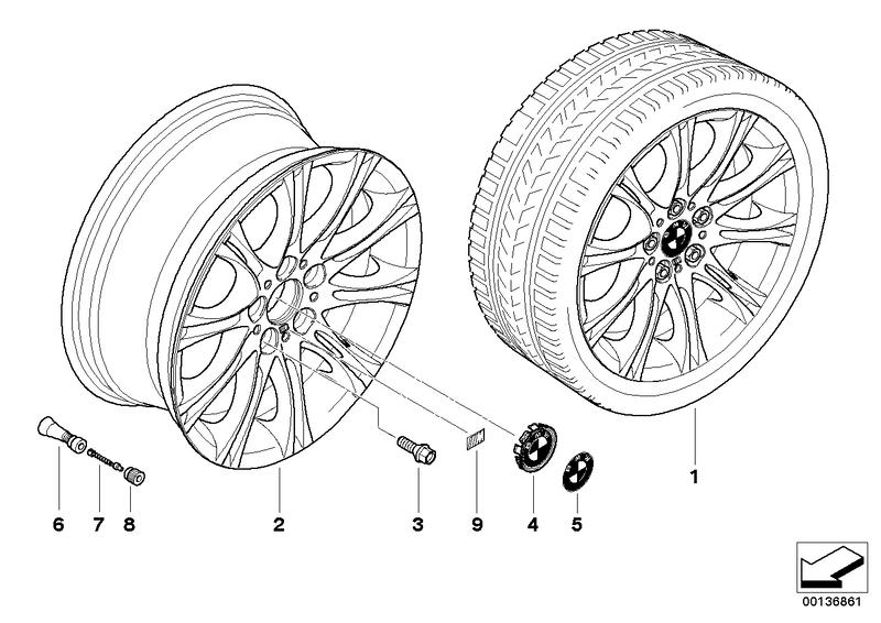 BMW LM velg M dubbele spaken 135