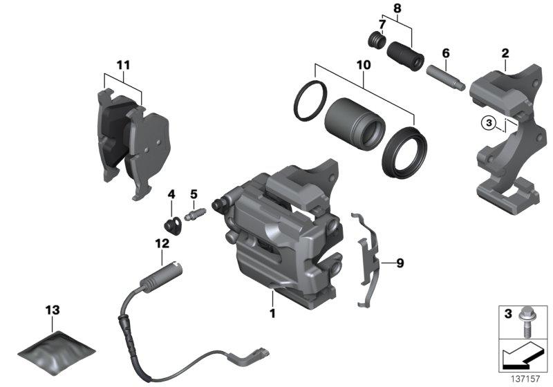 Remvoeringsensor achterrem