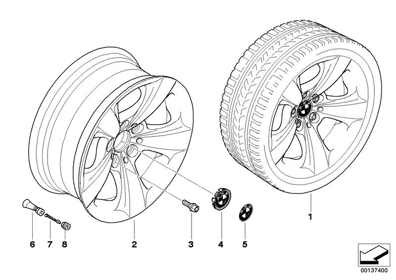 BMW wiel LM sterspaak 117
