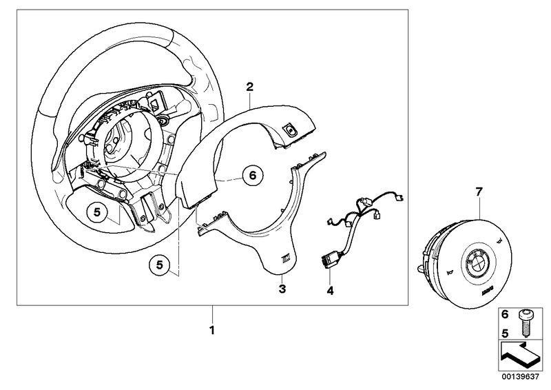 M Sportstuurwiel leder airbag-smart