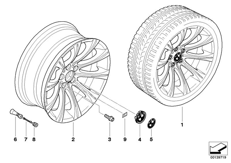 BMW LM velg M radiale spaak 166