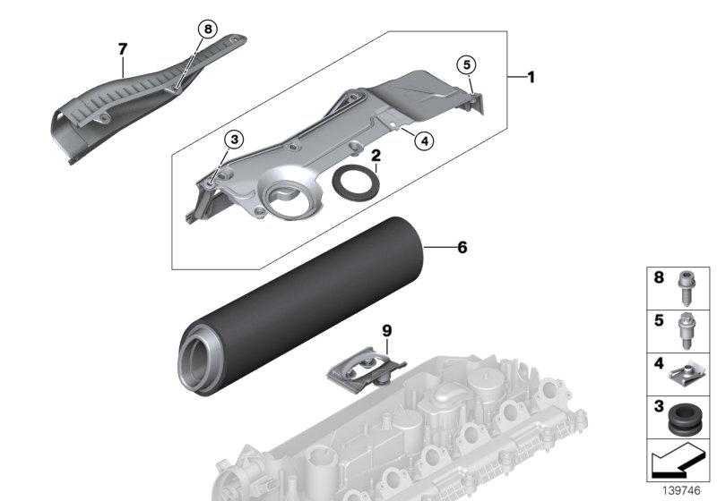 Aanzuiggeluidsdemper  /  Filterelement