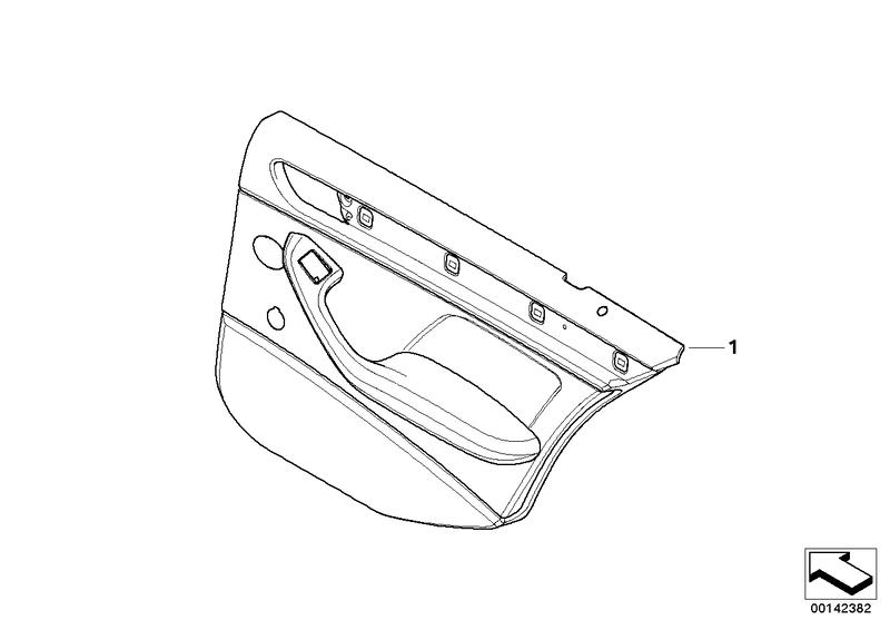 Portierbekleding achter / Zijdenairbag