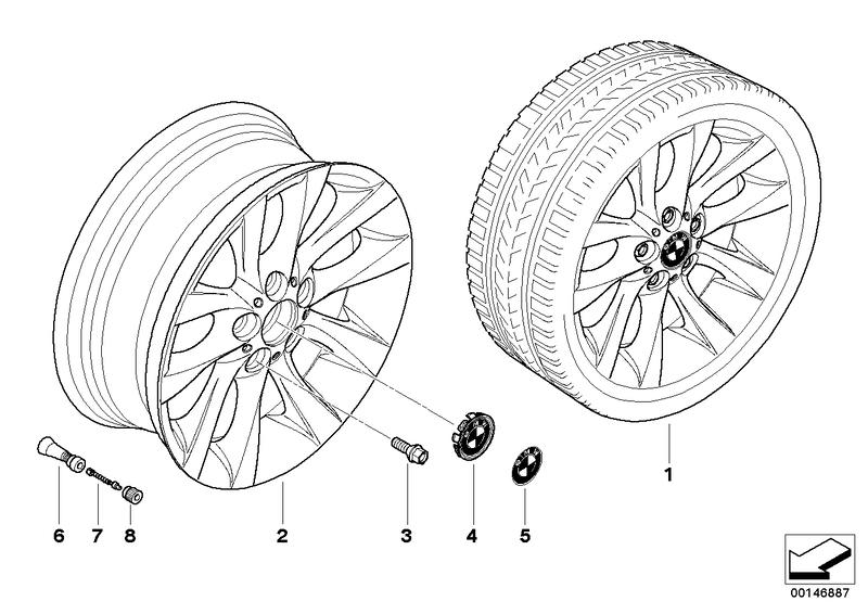 BMW LM velg M V-spaken 217