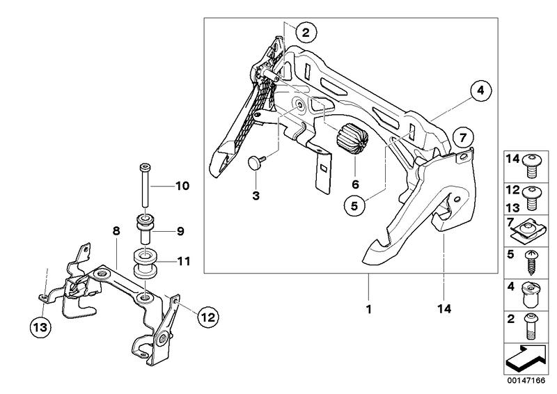 Benzinetank bevestiging