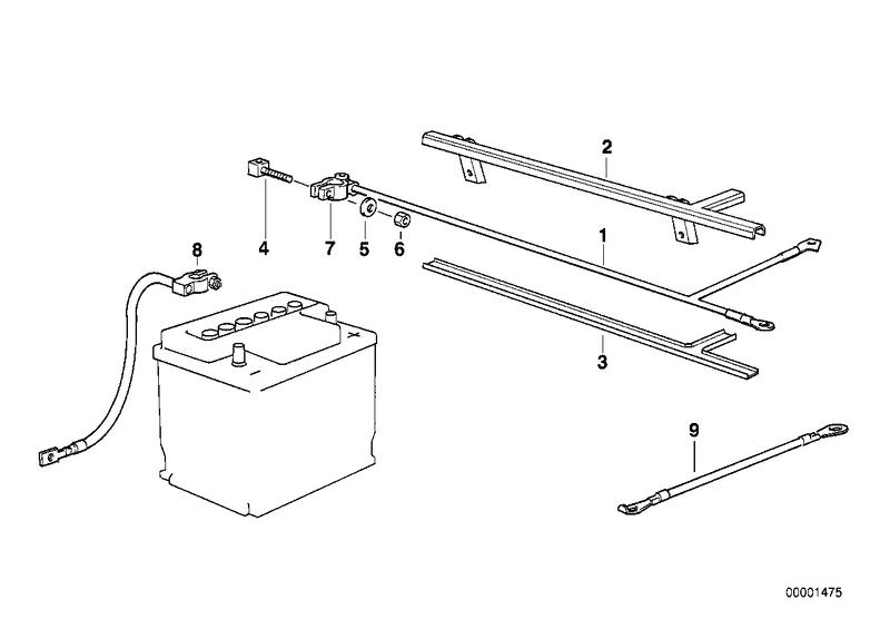 Batterijkabel(accu voor)