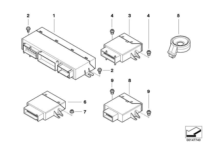 Karrosseriestuurtoestel.en modulen