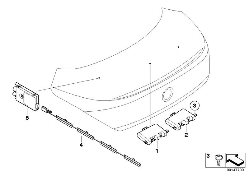 Onderdel., telef. multi-band/GPS antenne