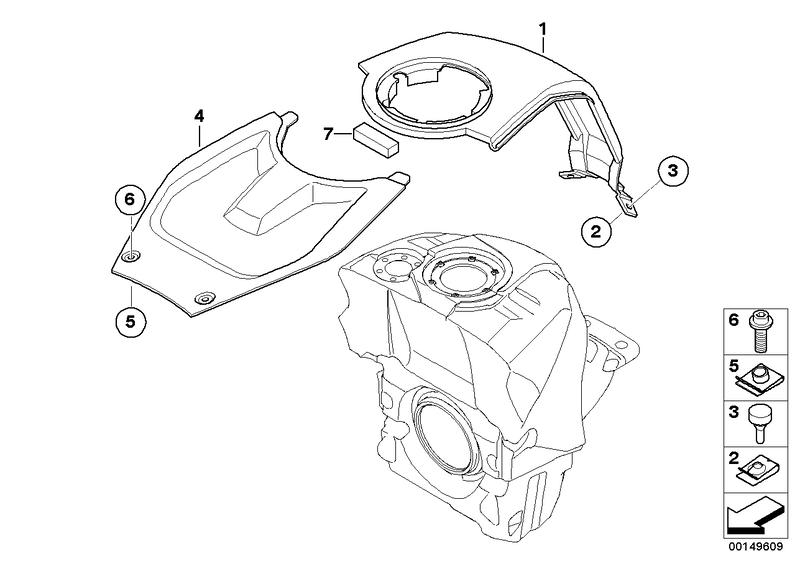 Afdekking tank midden