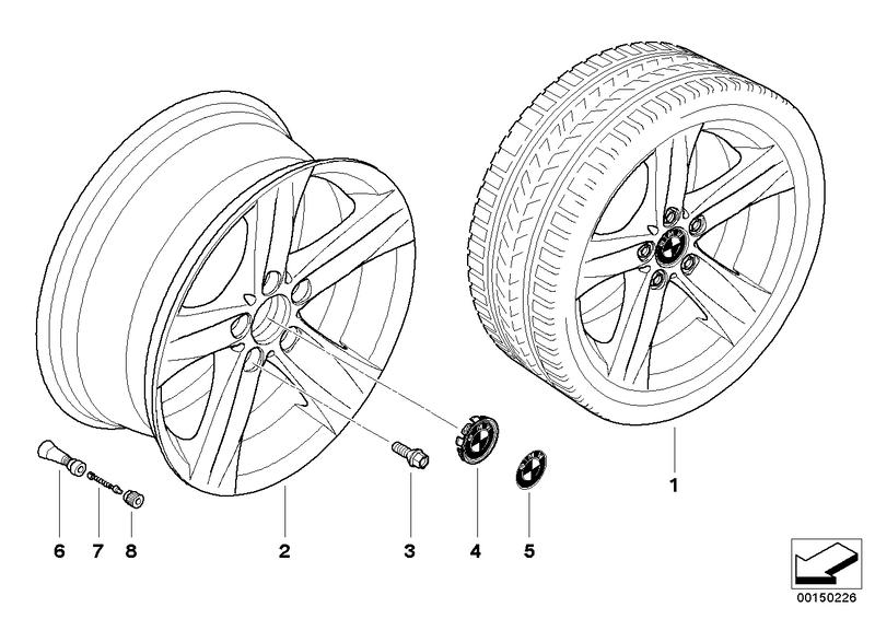 BMW wiel LM sterspaak 203