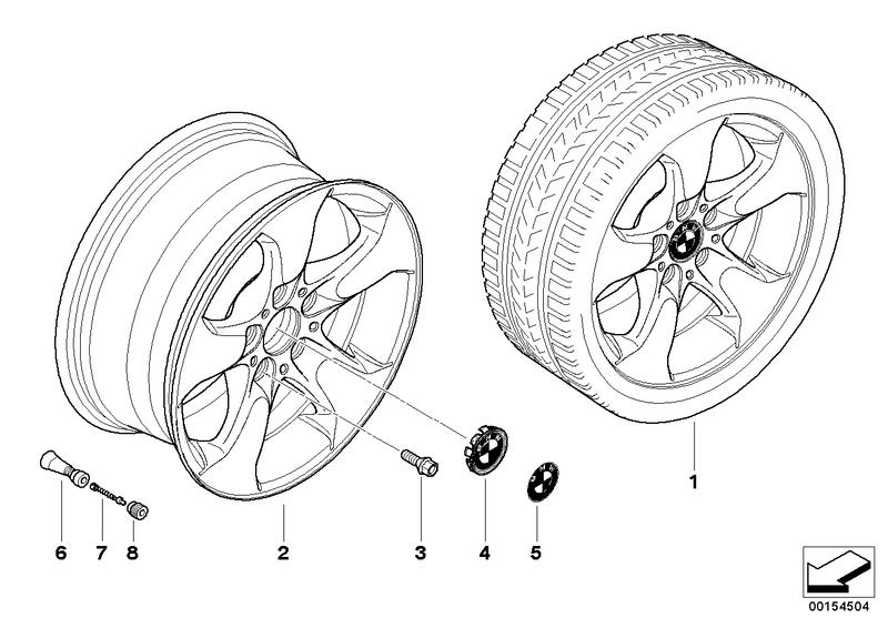 BMW wiel LM sterspaak 204
