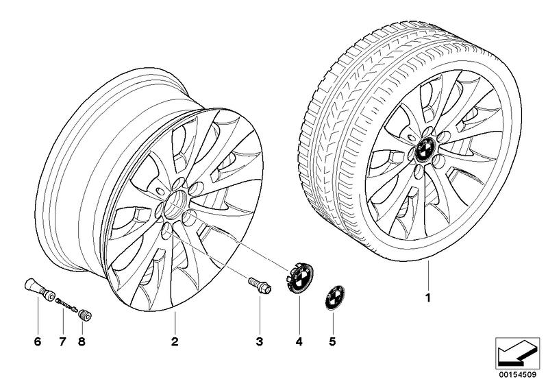 BMW LM wiel V-spaak 206