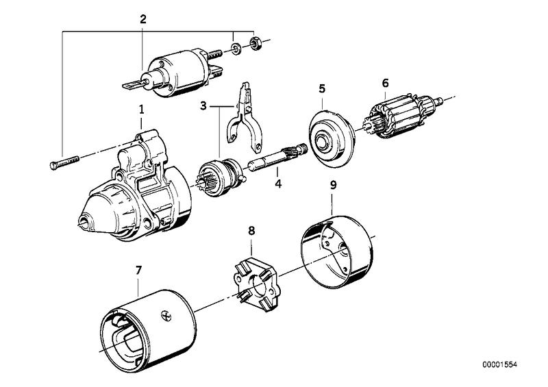 Startmotor onderdelen 2,2kw