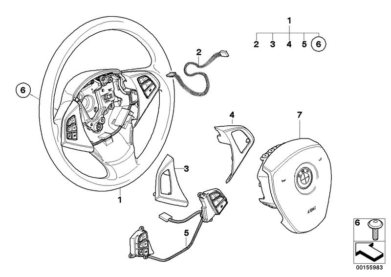 Stuurwiel airbag multifunctioneel