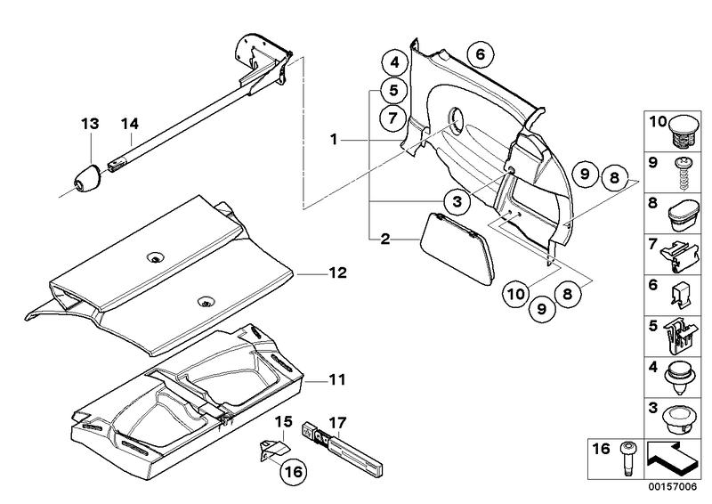 Zij- / tankbeplating / bagagestang