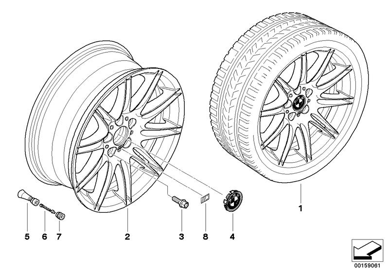 BMW LM velg M dubbele spaken 225