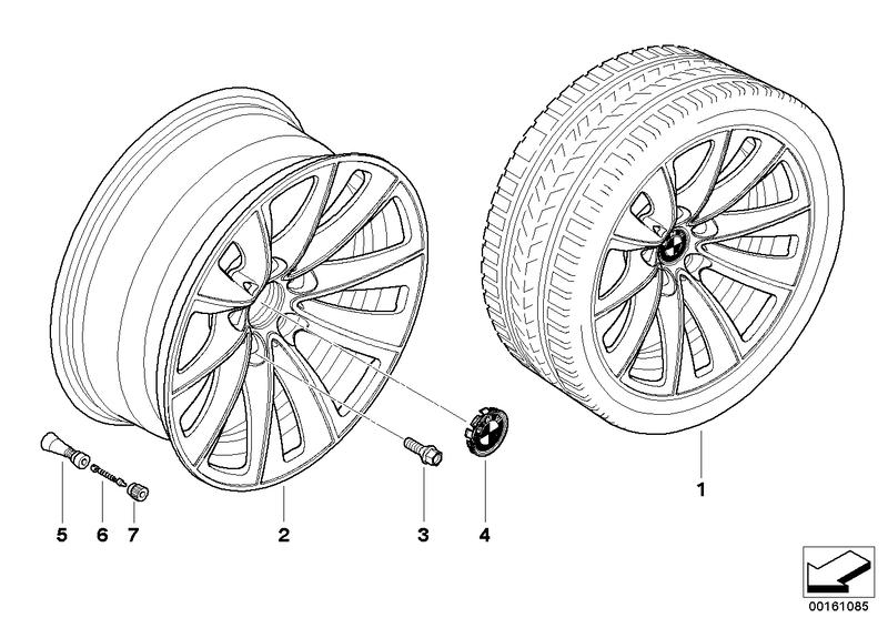 BMW LM velg dubbele spaken 247