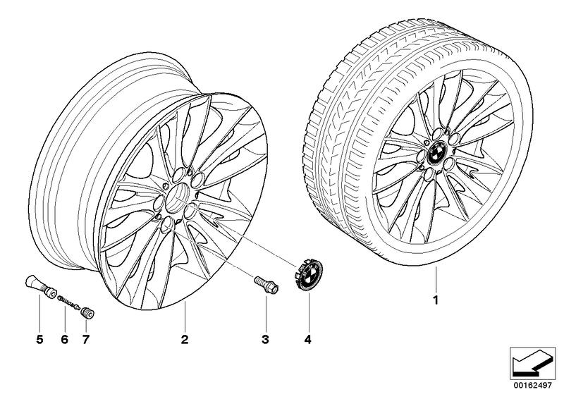 BMW lichtmetalen velg W-spaak 263