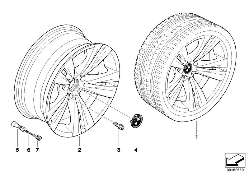 BMW LM velg dubbele spaken 266