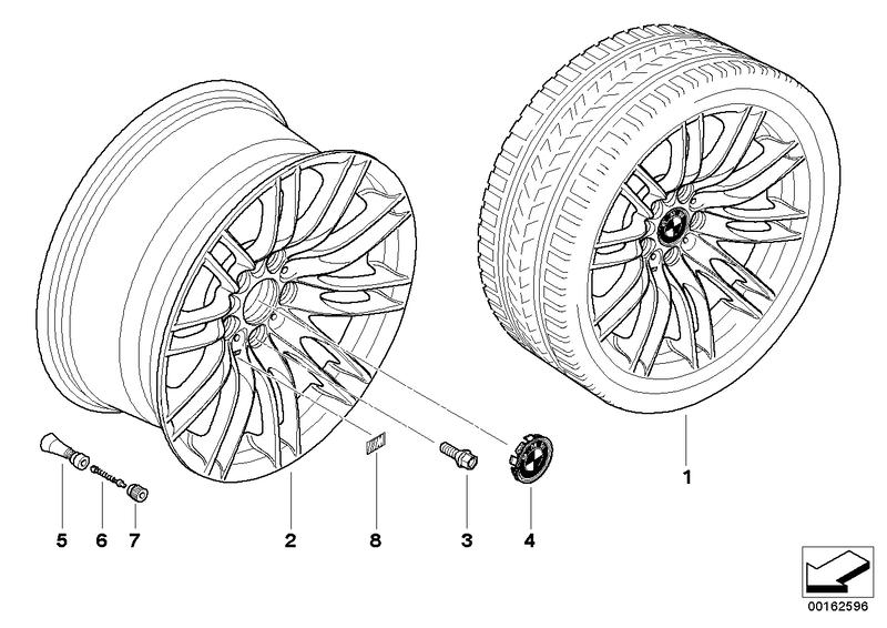 BMW LM velg M dubbele spaken 260