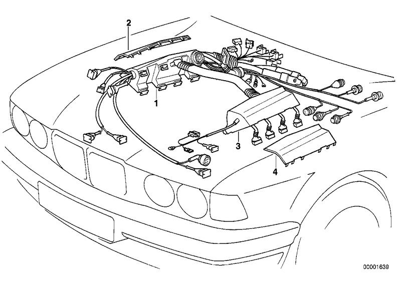 Afdekking motor kabelboom