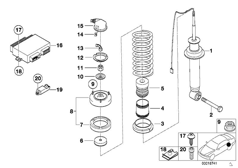 Veerelement achter EDC