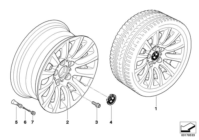 BMW velg lichtmetaal veelspaak 282