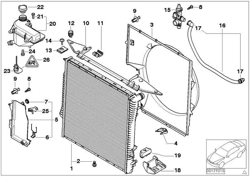 Radiateur / druk reservoir / omlysting