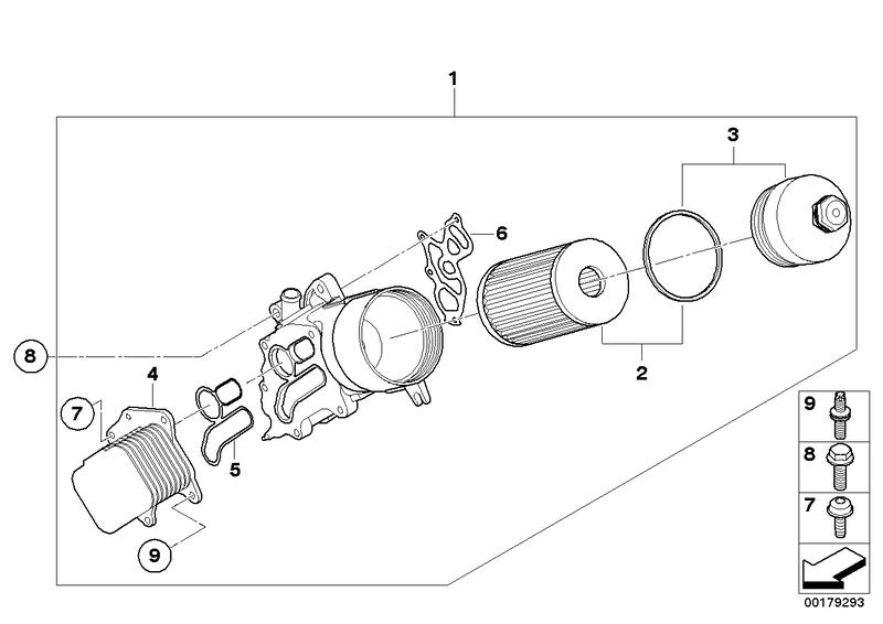 Olievoorziening-oliefilter, warmteruiler