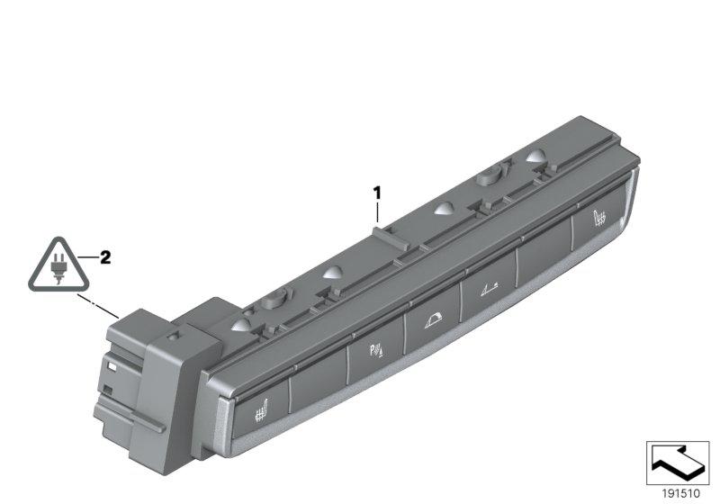 Schakelaareenheid middenconsole