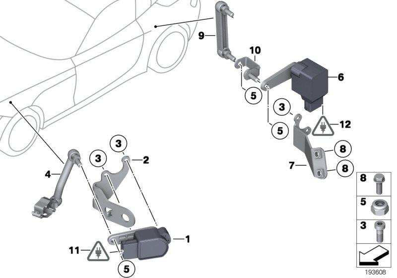 Sensor regeling van verlicht. afstand