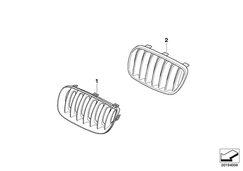 Inbouw siergrille