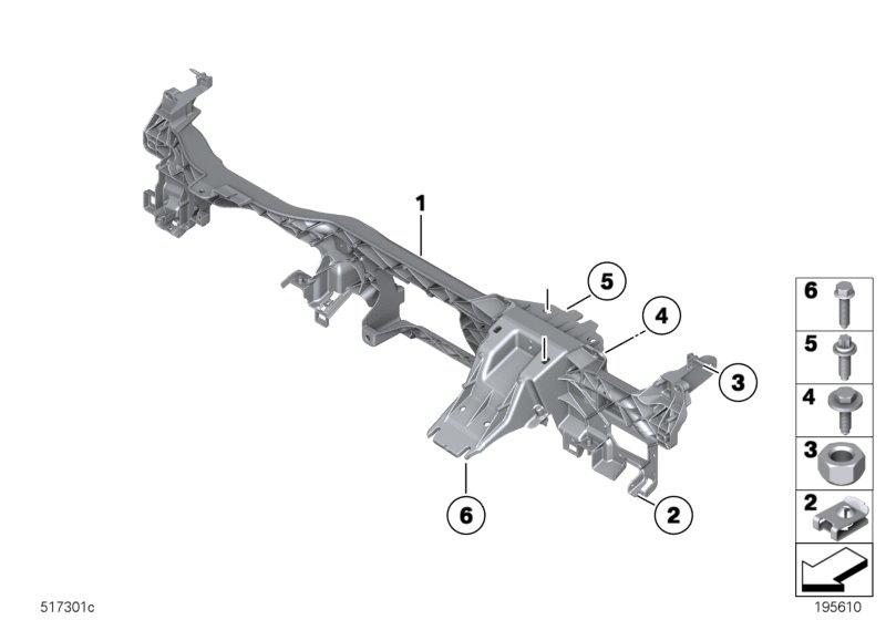 Draagbalk instrument paneel