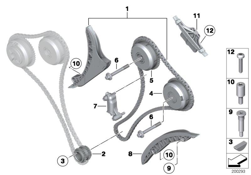 Distributie-ketting cilinder 7-12