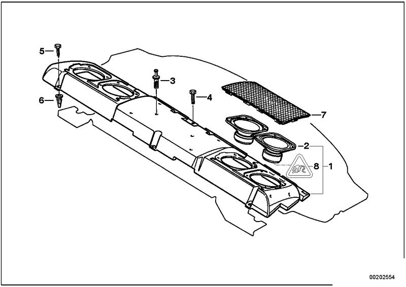 Onderdelen subwooferbox top-hifi-systeem